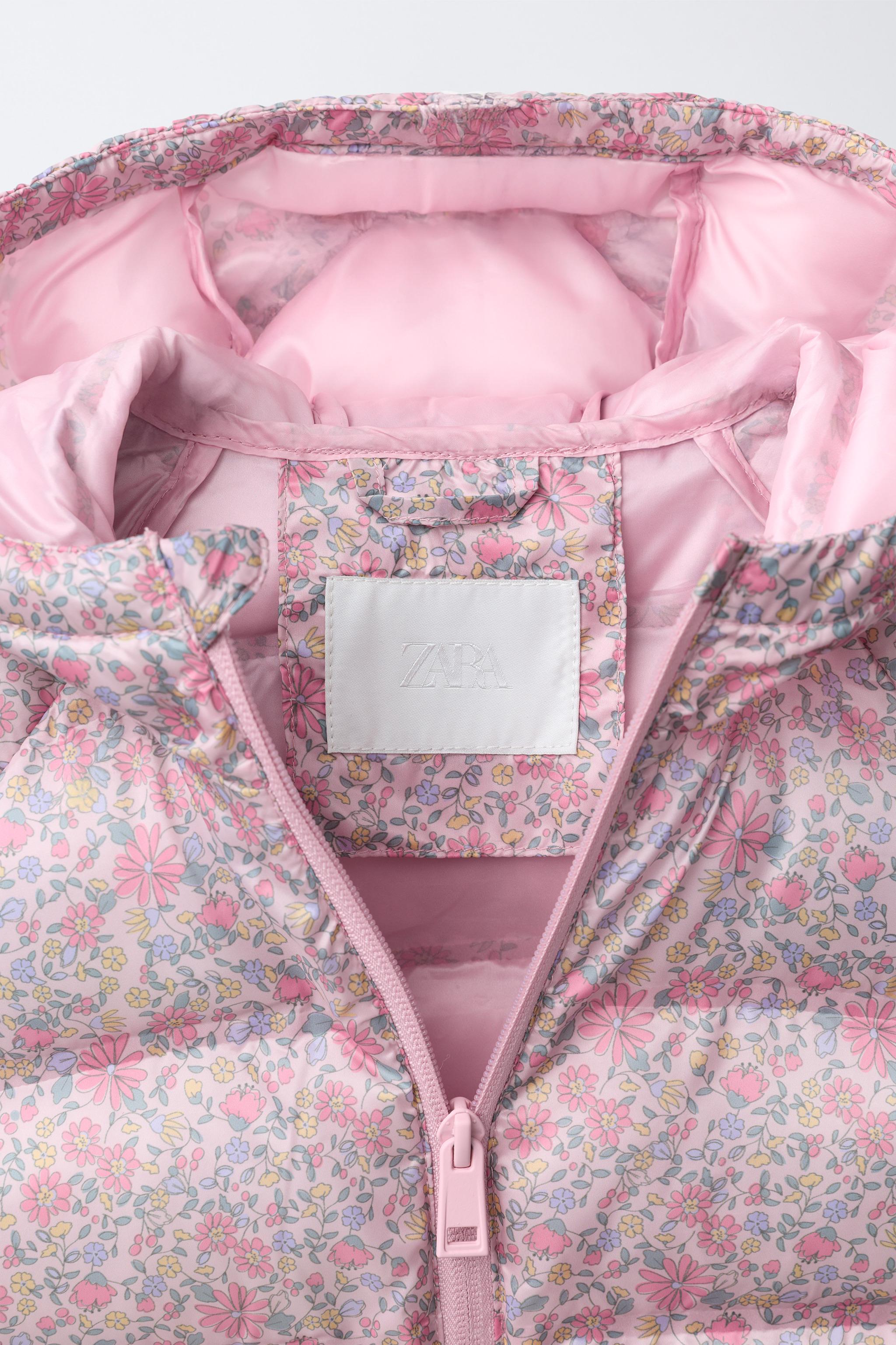 BLOUSON ULTRALÉGER IMPRIMÉ À FLEURS DÉPERLANT